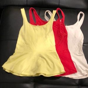 Bundle of 3 Express peplum tanks